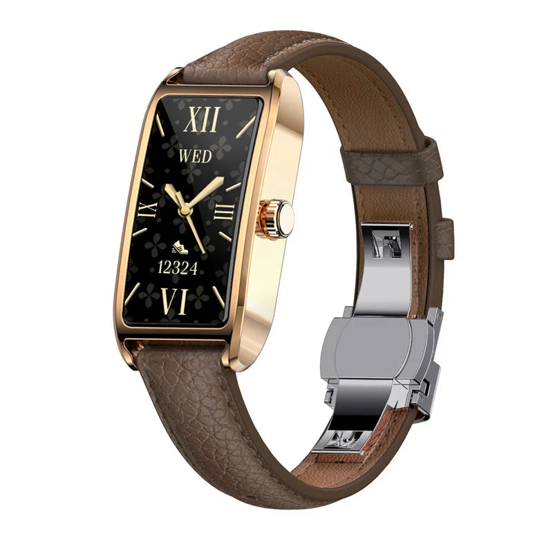 LaTour Élégance Cuir™ – Montre Connectée Femme