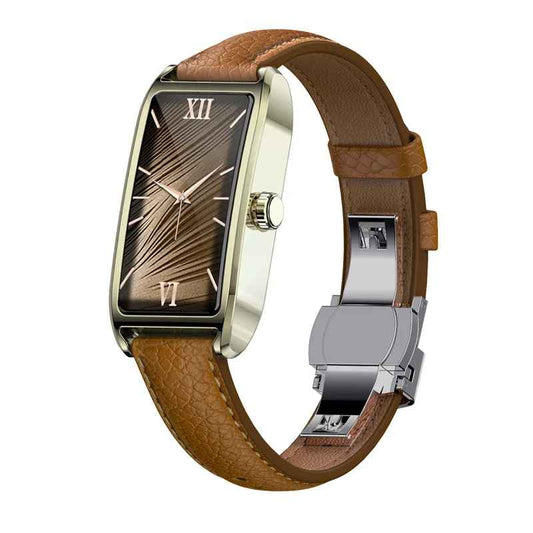 Montre Connectée Femme Bracelet Cuir