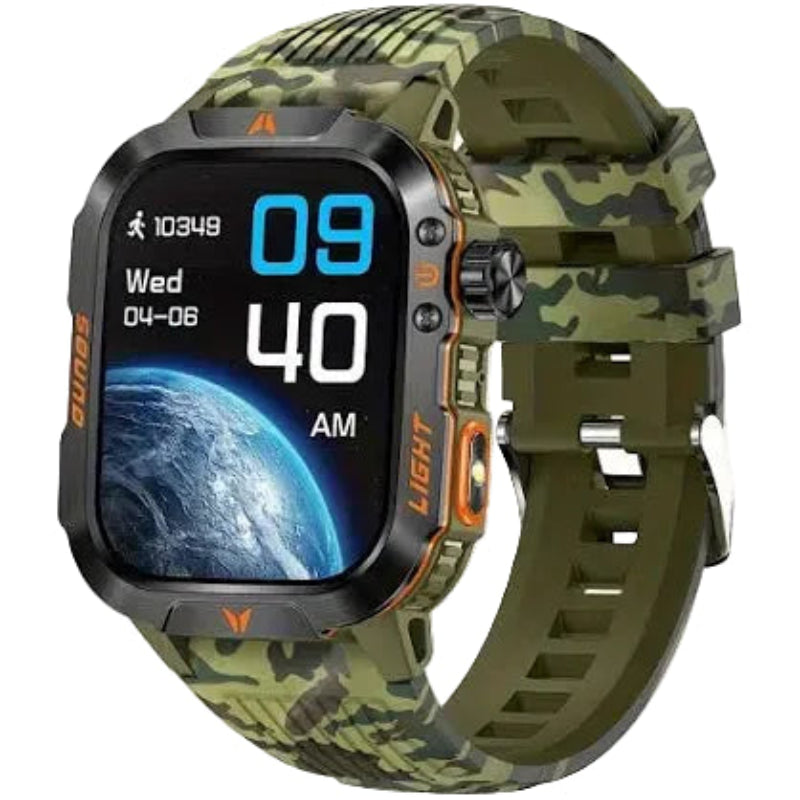 Montre Connectée Militaire Camouflage