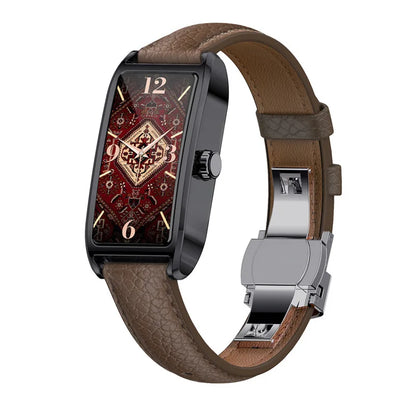 LaTour Élégance Cuir™ – Montre Connectée Femme